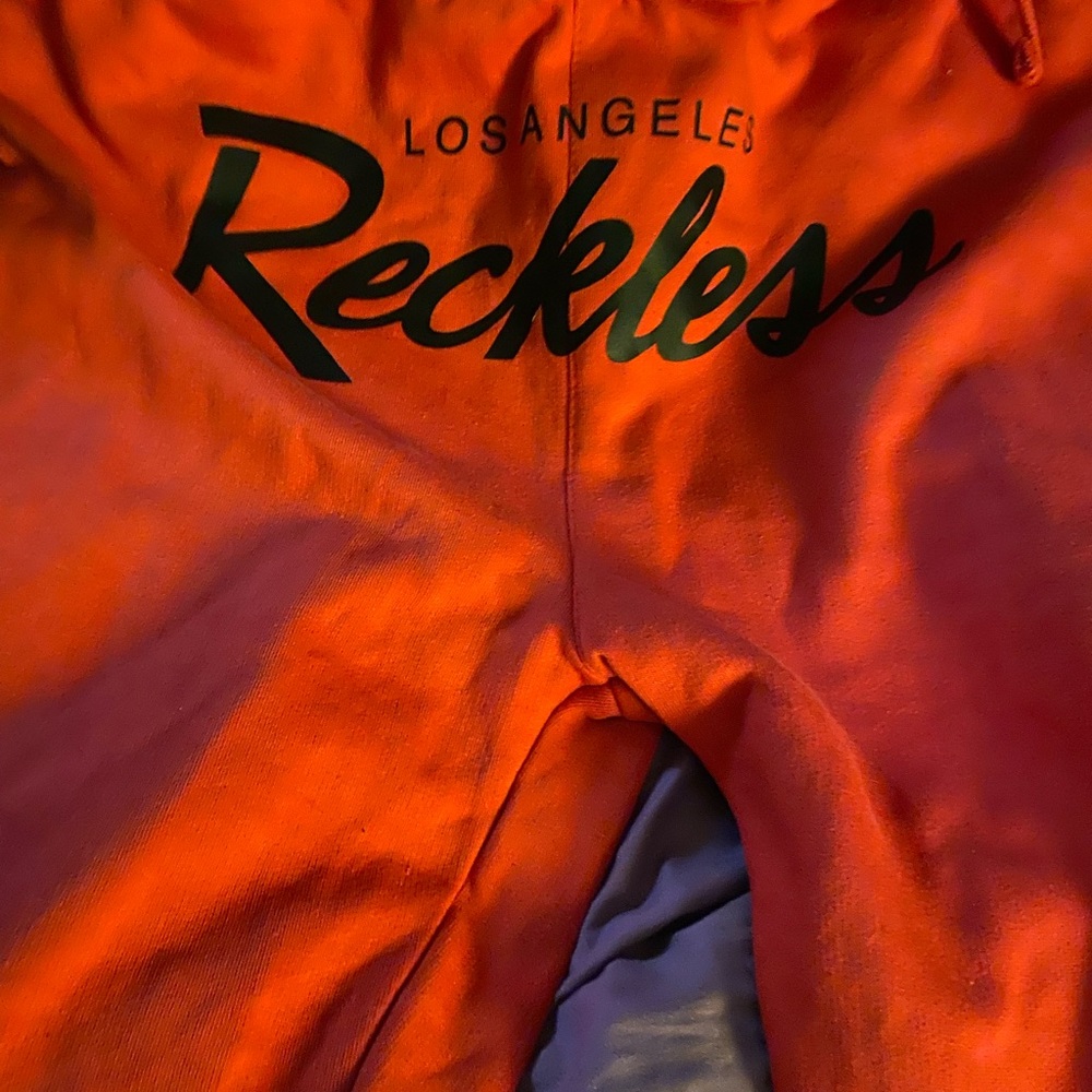 Reckless Los Angeles Orange Sweatpants NWT